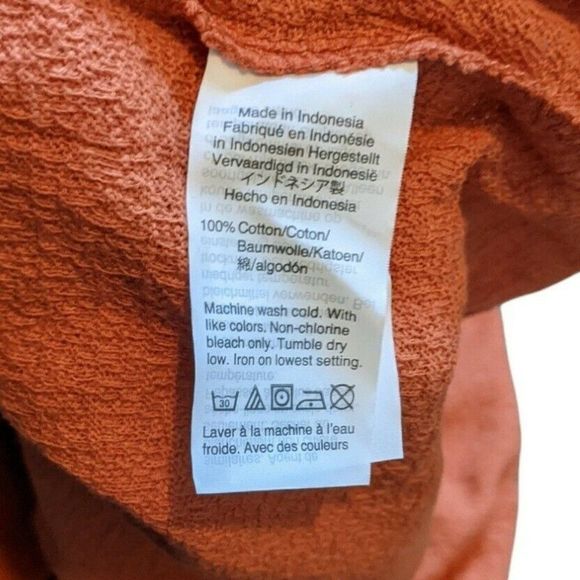 Madewell Texture & Thread Tiered-Sleeve Top Superlight Jacquard Keyhole Neck XS - Picture 7 of 7